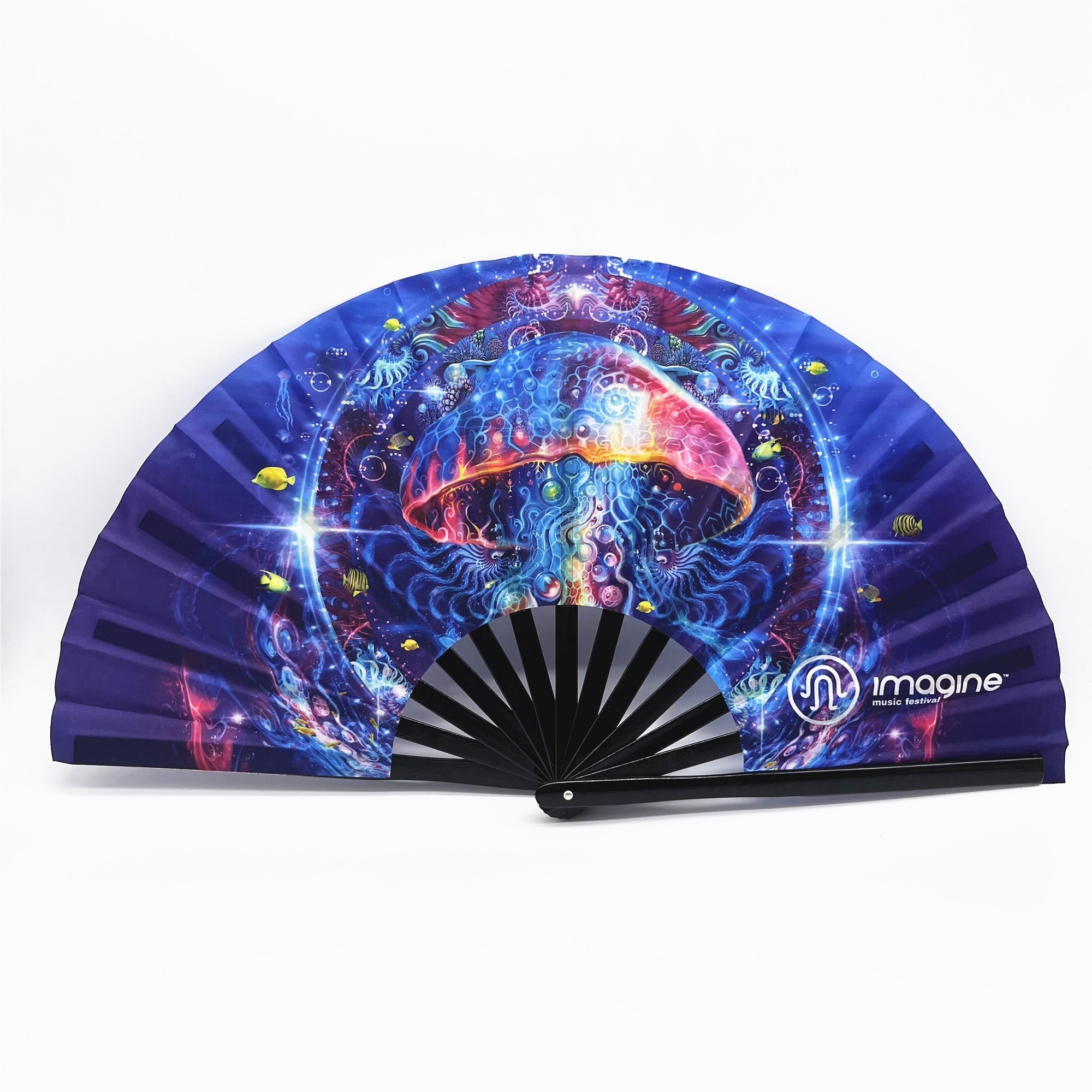 Chinese Souvenir  Big Hand Fan Personalized Large Hand Folding Fan for Promotional Gifts