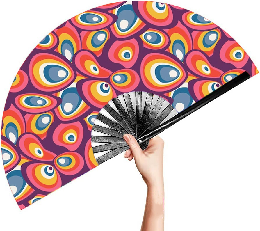 Hot Selling Popular Bamboo Product Personalized Large Loud Clack Hand Fan