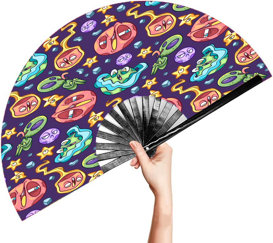 Hot Selling Popular Bamboo Product Personalized Large Loud Clack Hand Fan