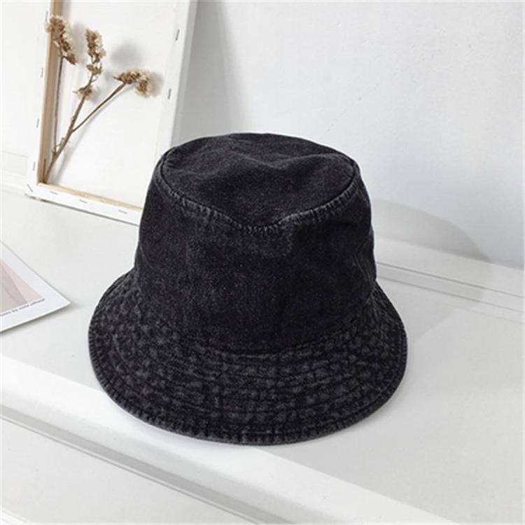 BSBH Wholesale Women's Hats Winter Blank Designer Plain Blue Winter Hats Unisex Washed Custom Denim Jean Bucket Hat