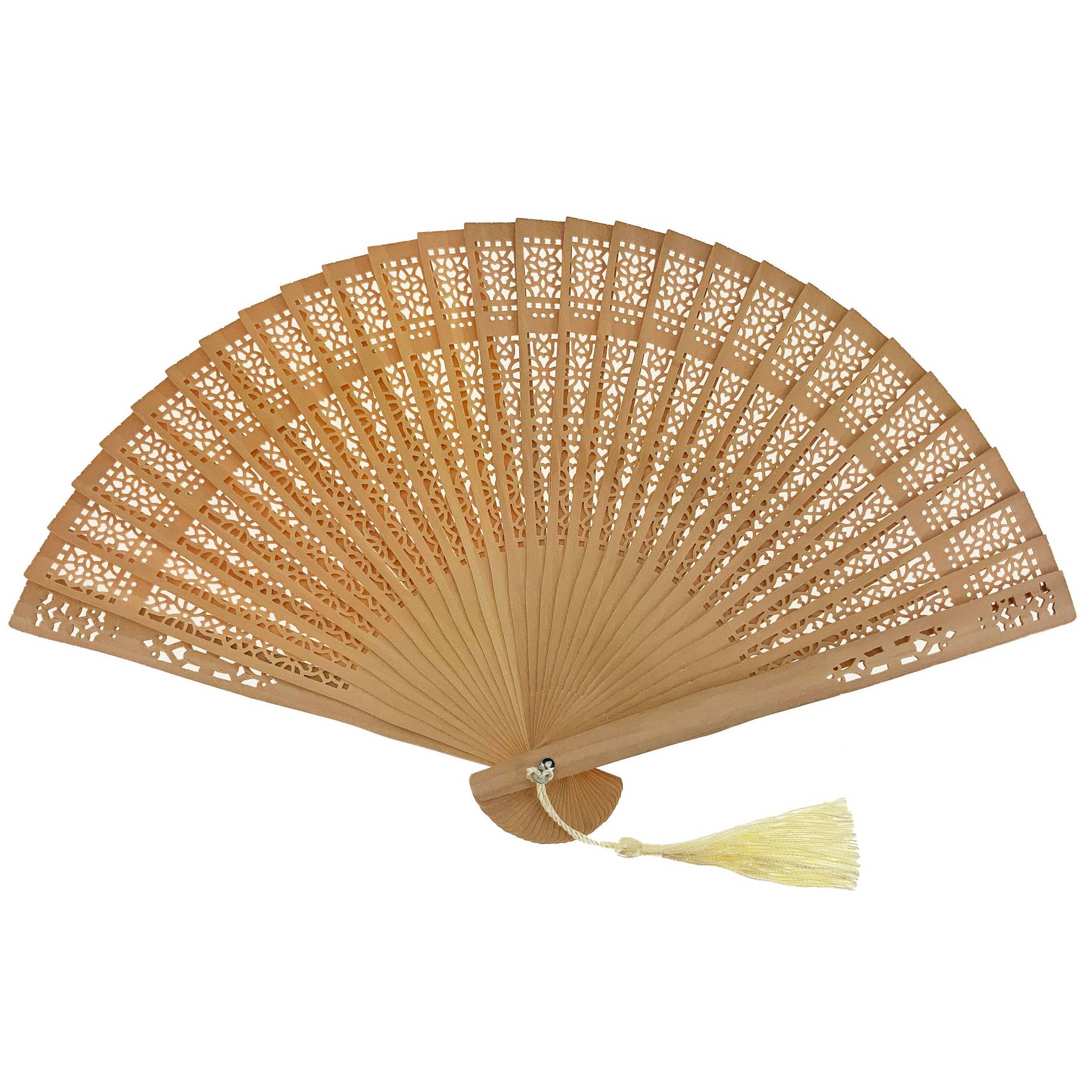 High Quality Wooden Hand Fans Wooden Style Fan With A Tassel Hollow-Out Hand Held Fan With Best Prices