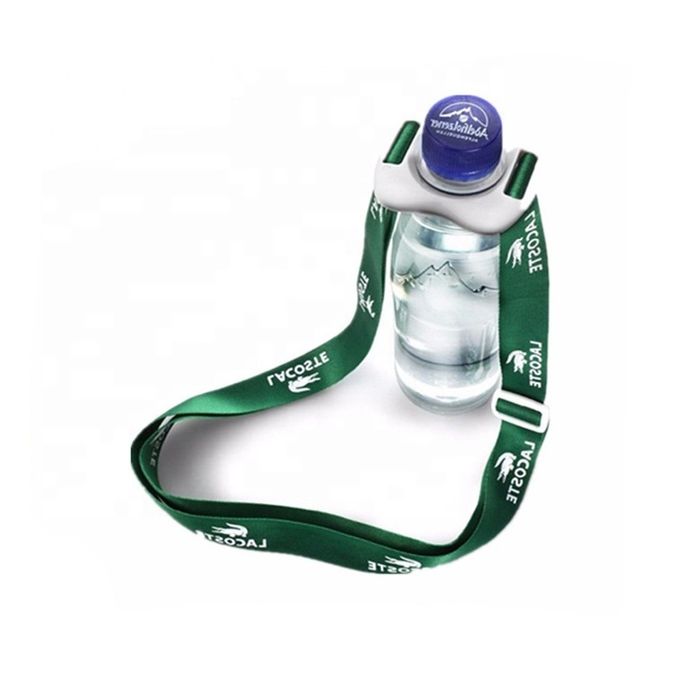 Free Sample Custom Logo Printed Lanyards Minimum Order 1 Piece Drink Bottle Holder Neck Strap