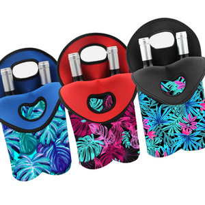 BSBH High Quality Neoprene  Koozies With Custom Logo Wine Drinking Cooler Holder With  For Party Travel Foldable Stubby Holder