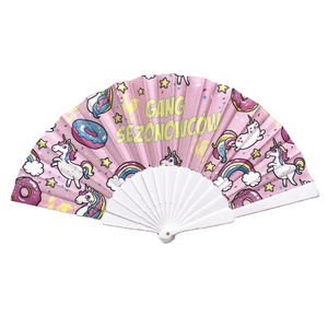 Wed Fan Portable Plastic Hand Fan Custom White Personalized Hand Held Holding Fan