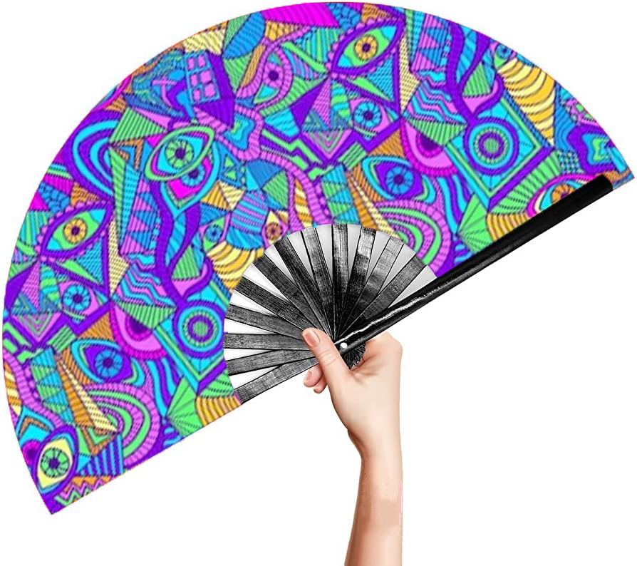 Hot Selling Popular Bamboo Product Personalized Large Loud Clack Hand Fan