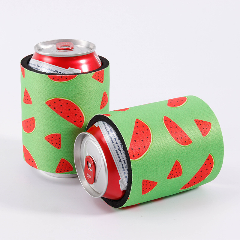 BSBH Eco-friendly Neoprene Koozies Sleeve With Sublimation Printing For Party Soda Wine Beer Water Drinking Can Cover Cooler