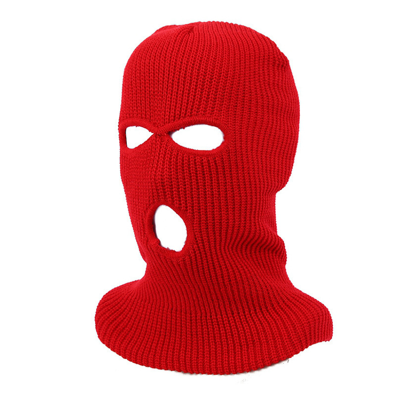 Custom balaclava three hole knitted and printed designer ski mask high quality full face cover black mens ski mask wholesale