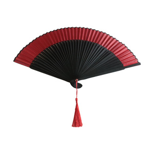 Chinese Wedding Party Gift Home Decorations Vintage Hollow Out Handheld Folding Fan Girl Dance Performing Wood Carving Hand Fan