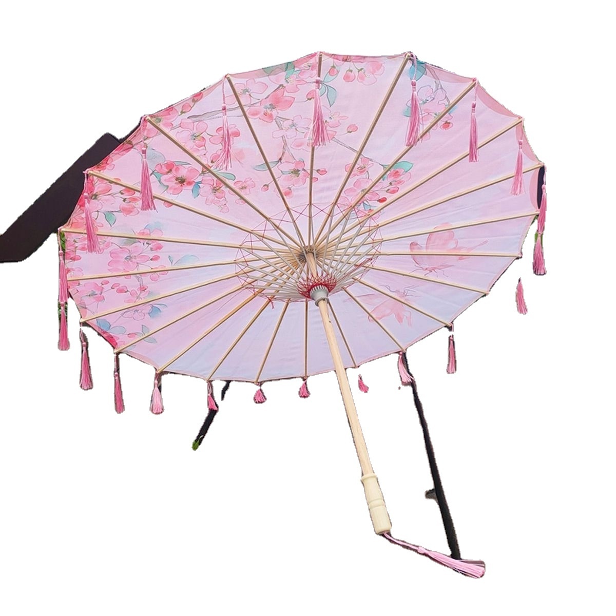 OEM Wedding Fabric Parasol Umbrella Chinese Silk Parasol Pagoda Umbrella Parasol