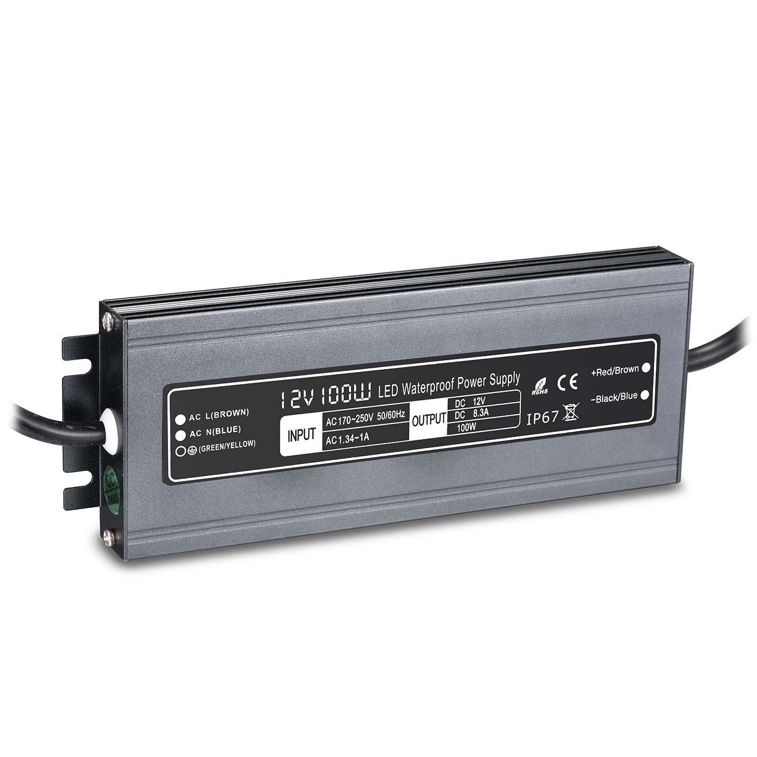 Wholesale  IP67  Waterproof Led Switching Power Supply 12V 24V 100w 200w 300w LED Driver