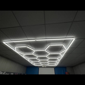 Diy Hexagon Led Light Workshop Car Detailing Lights For The Car Wash Shop Industrial Lighting Led Batten Garage Lamp