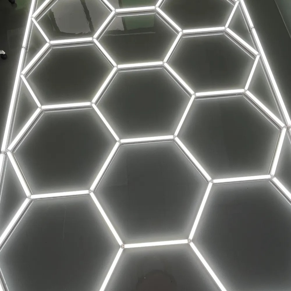 Diy Hexagon Led Light Workshop Car Detailing Lights For The Car Wash Shop Industrial Lighting Led Batten Garage Lamp