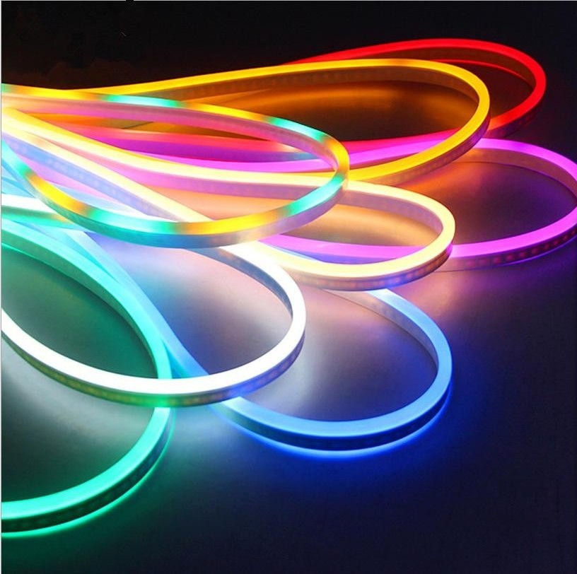 12v 24v Waterproof LED Flexible Neon Strip Light RGB With Controller