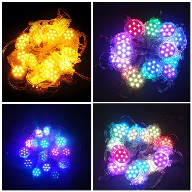 50mm DMX Control RGBW RGB Colorful Outdoor Waterproof IP67 LED Dot Point Pixel Strip Light