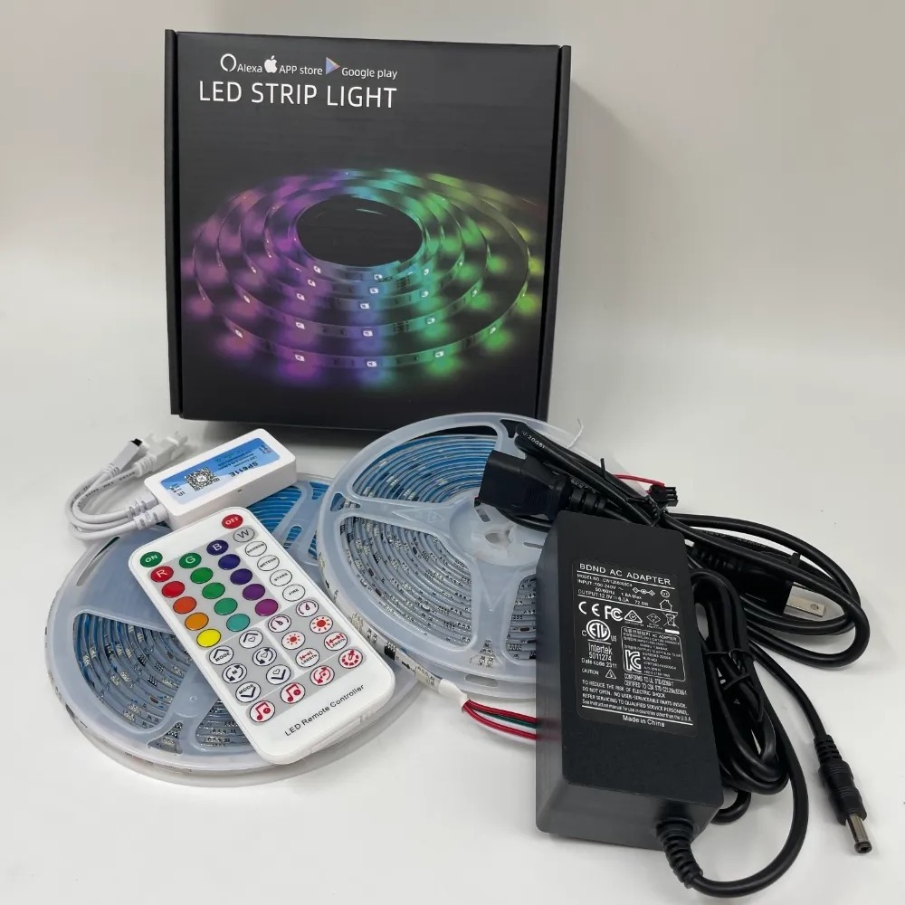 Supplier Factory Custom Flexible Voice Activated Alexa Dc 5v Usb Rgb Led Smart Strip Lights