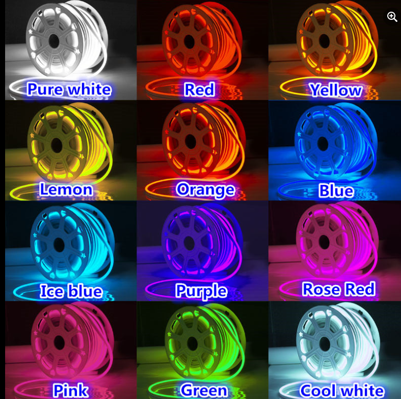 Silicone Tape Light IP65 Decorative Rope 12V Custom Neon Lights Strip  Flexible Led Neon Light