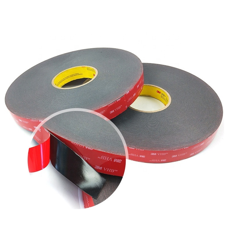 Die-cutting 3M VHB Double Sided Tape Foam Tape with PE Film Liner Double Coated Acrylic 5915 5925 5930 5952 5962 Black Masking