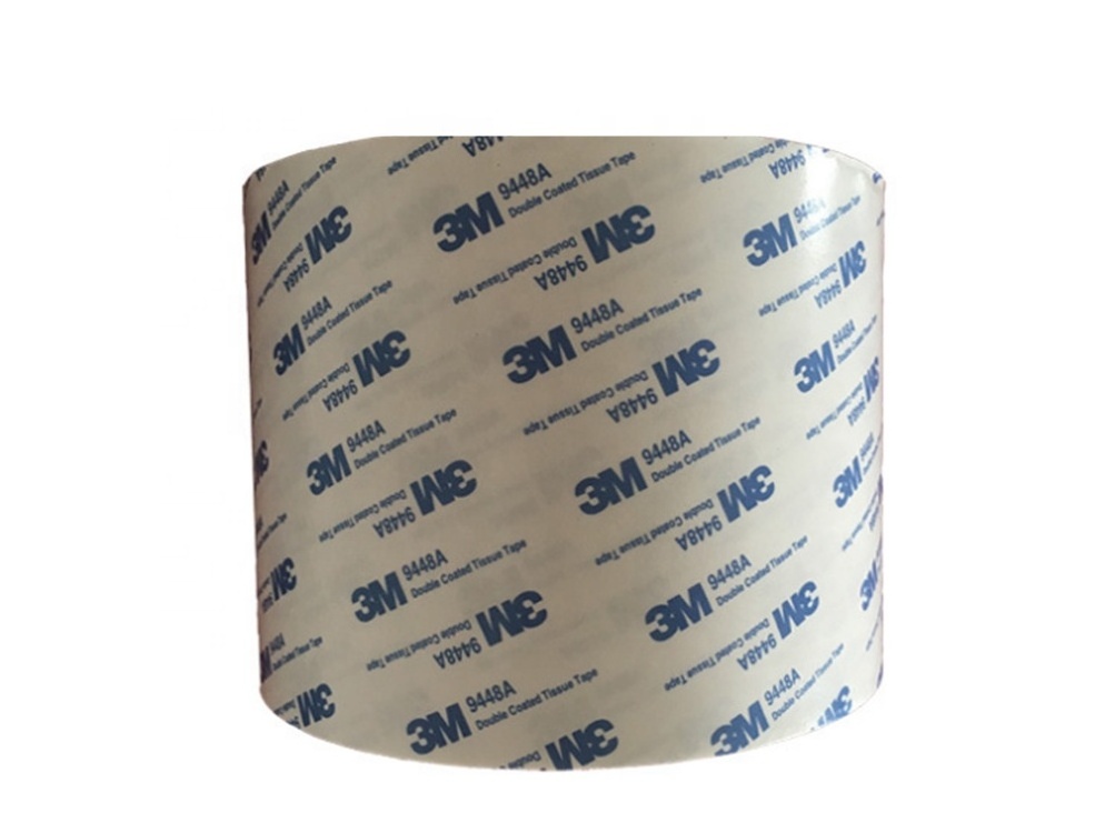 Die Cutting Round Shape Non Woven Acrylic Foam Adhesive 3M 9448A Double Side Tissue Tape For Electrical Products