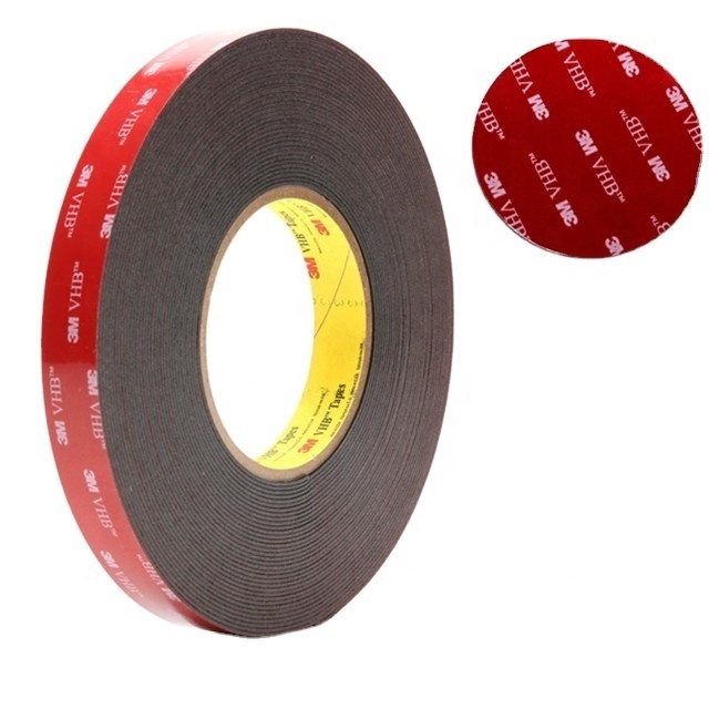 Die cut 3M 5952 VHB Double Sided Expanding Foam Adhesive Tape Sticker for Bare Metal Applition,Black 1.1mm thick