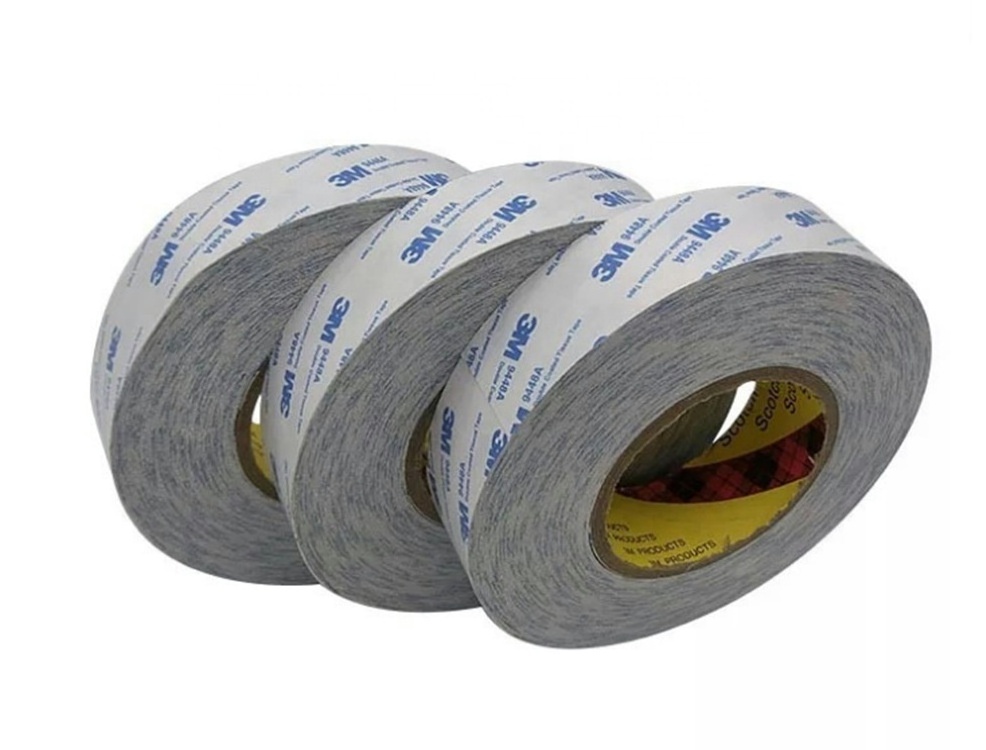 Die Cutting Round Shape Non Woven Acrylic Foam Adhesive 3M 9448A Double Side Tissue Tape For Electrical Products