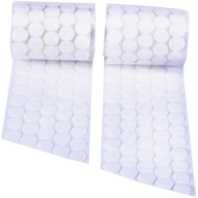 20mm Diameter Sticky Back Coins Self Adhesive Hook and Loop Dots Tapes for Home