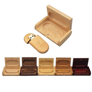 Custom Logo Maple Bamboo Walnut Usb Stick Wooden USB Flash Drive Pendrive Box 2.0 3.0 2gb 4GB 8Gb 16Gb 32Gb 64 Gb