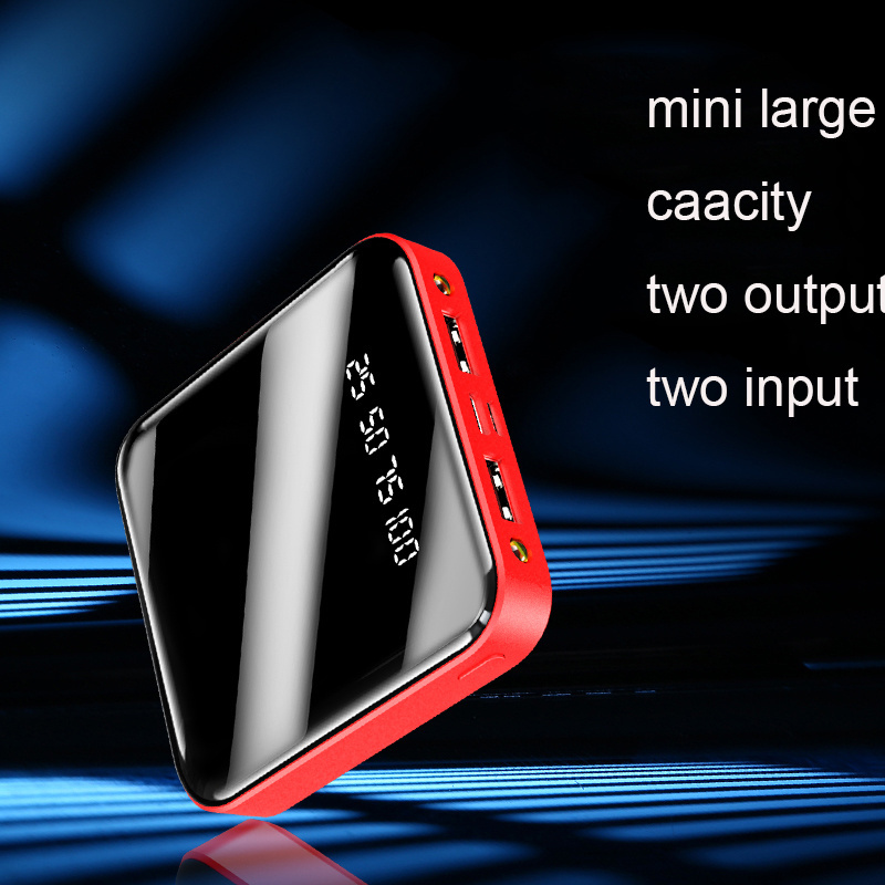 Mini Power Bank 10000mAh Portable Powerbank Mirror 10000mAh Power Banks