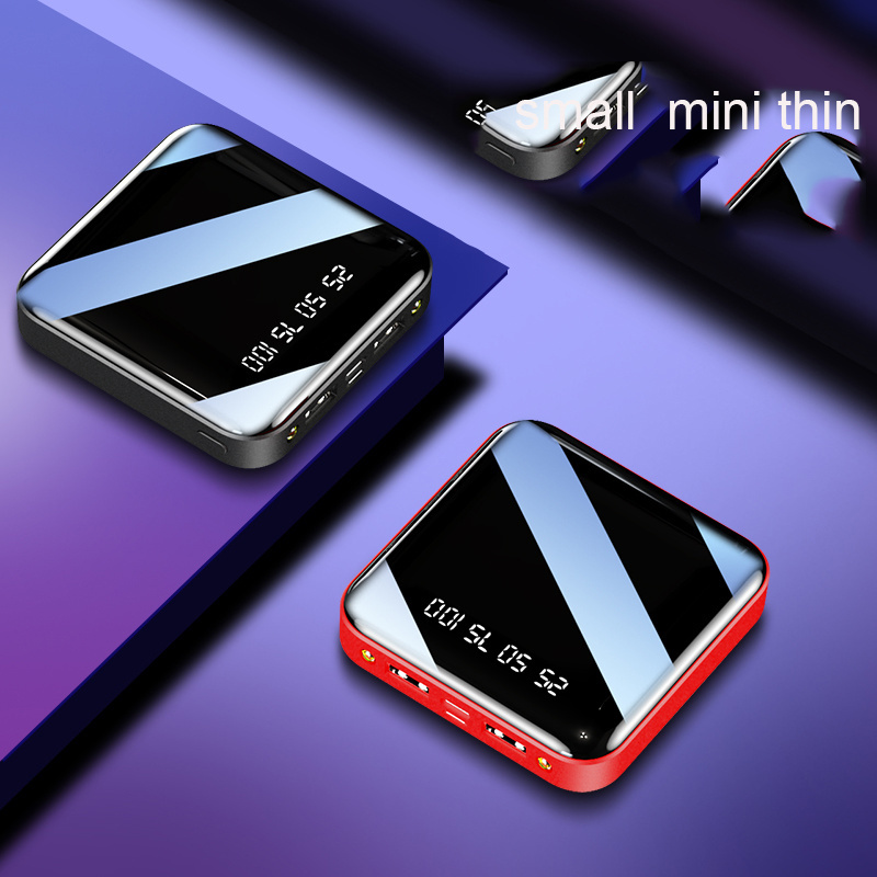 Mini Power Bank 10000mAh Portable Powerbank Mirror 10000mAh Power Banks