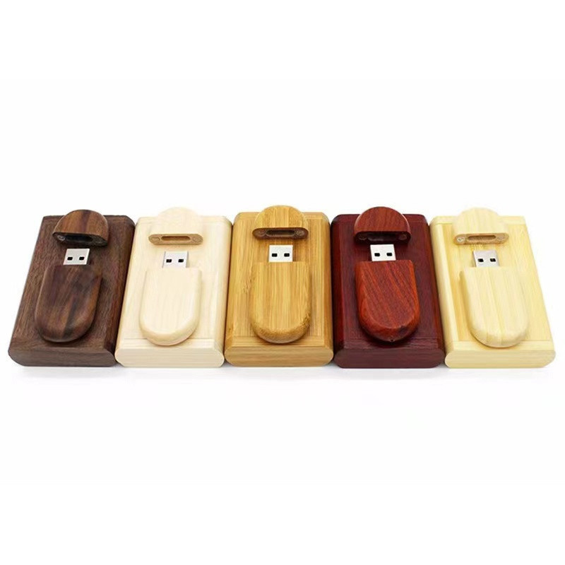 Custom Logo Maple Bamboo Walnut Usb Stick Wooden USB Flash Drive Pendrive Box 2.0 3.0 2gb 4GB 8Gb 16Gb 32Gb 64 Gb