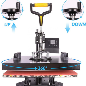 8 in 1 Heat Press Machine for t Shirts Professional Heat Transfer Machine12" X 15" Swing Away Shirt Printing