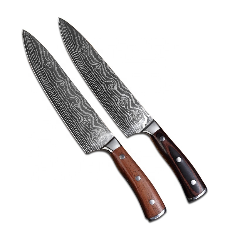 Customized Stainless Steel Plastic Kitchenware Damascus Knife Pakistan Kitchen Gadgets 2022 Camping Knife