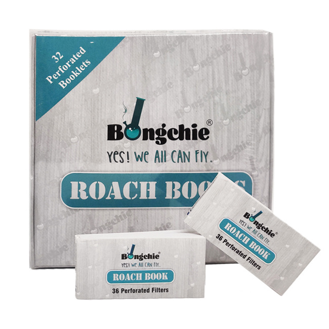 Bongchie Roach book pure white and parforated tips for using in making a cone with the help of parforated tips