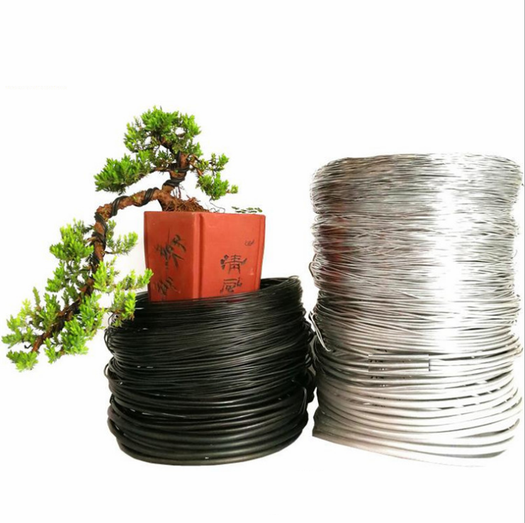 Color Bonsai Aluminium Wire Black Diy Time Surface Garden soft training wire for bonsai