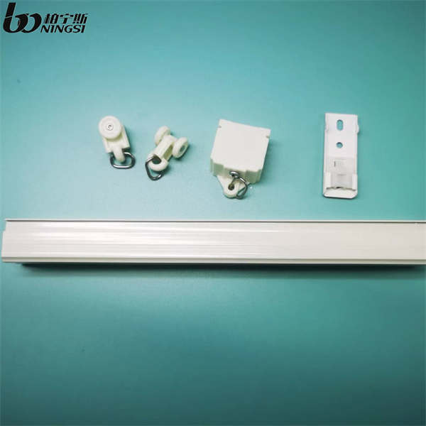 Hot Sale Double Aluminum Curtain Accessories Ceiling Mount Curtain Track With Pulley System