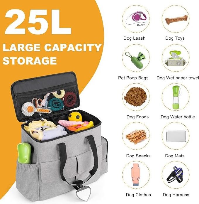 Travel dog bag for pets, used for pet supplies, overnight travel