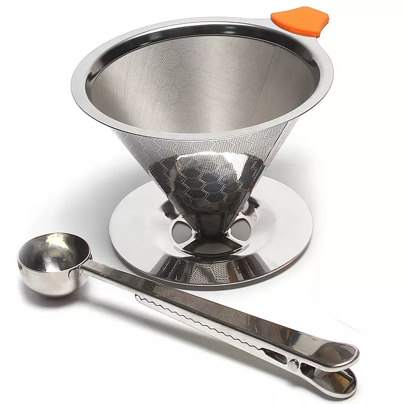 Reusable Stainless Steel Tea Infuser Basket Fine Mesh Tea Strainer With Folding Handle Lid Tea /Coffee Filters For Loose Leaf