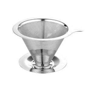 portable custom metal mesh coffee maker pour over stainless steel coffee filter coffee dripper