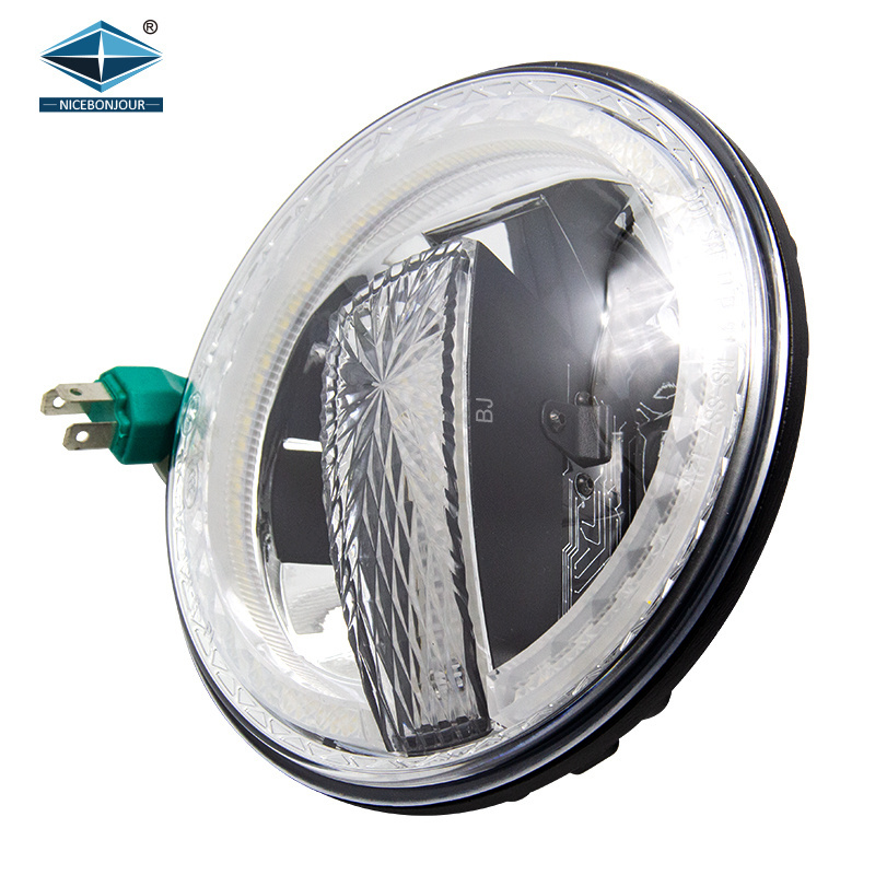 Auto Lighting System Round Headlight IP68 12V 7Inch Led Headlight For Car Jeep