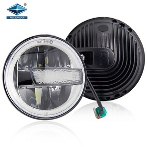 Auto Lighting System Round Headlight IP68 12V 7Inch Led Headlight For Car Jeep