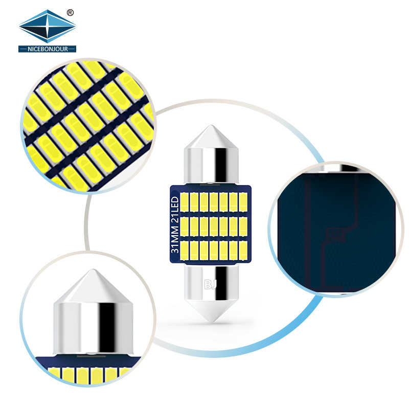 OEM Popular C5W Led Bulb Canbus 31mm 36mm 39mm 42mm 3014 Chip 12V Festoon Reading Interior Light Car Accessories