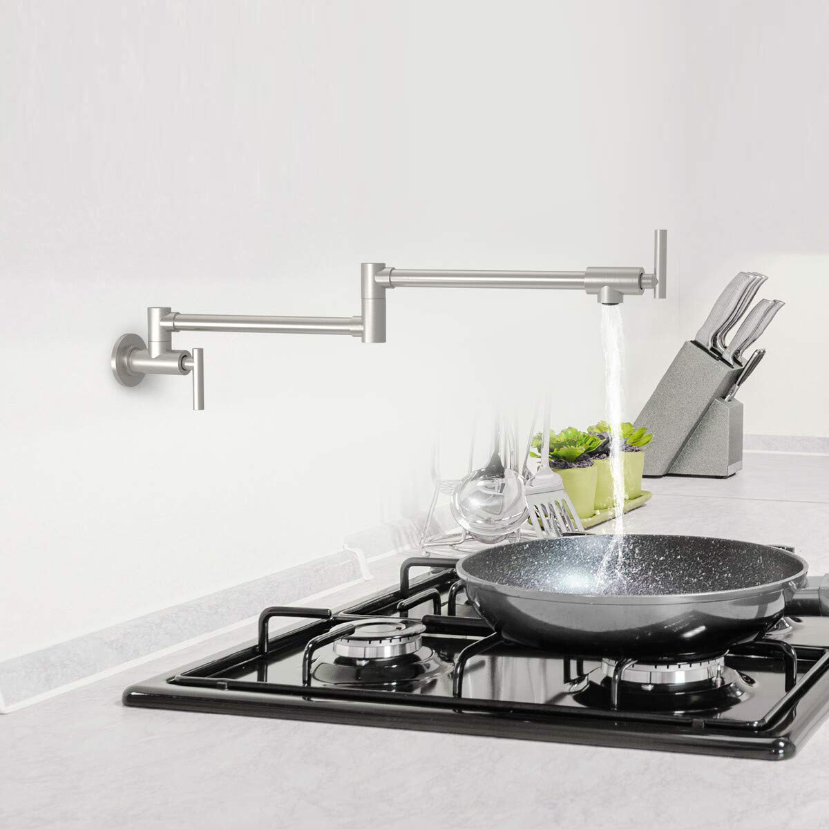 Wall Mount Kitchen Faucet Pot Filler Tap