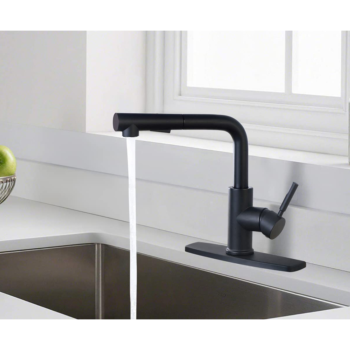 Black Stainless Steel Faucet For Kitchen