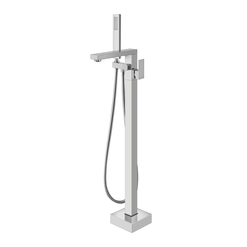 Free standing bathtub faucet