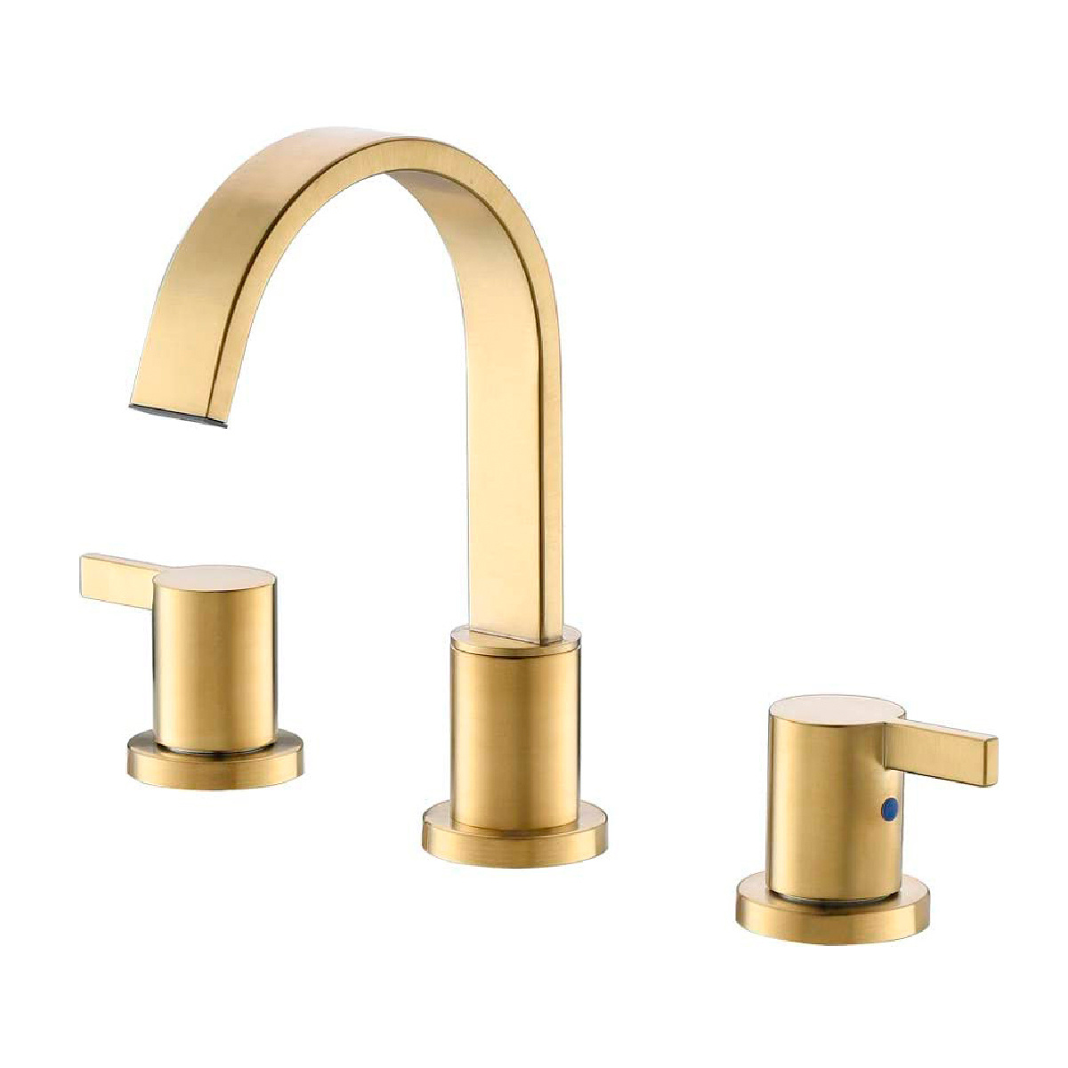 304 Stainless Steel Gold Bathroom Faucet 3 Hole Bathroom Faucets 2 Handle Faucet Mixer Tap