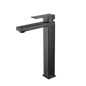 BONKE Hot sale New Design Single handle 304 Stainless Steel black basin faucet