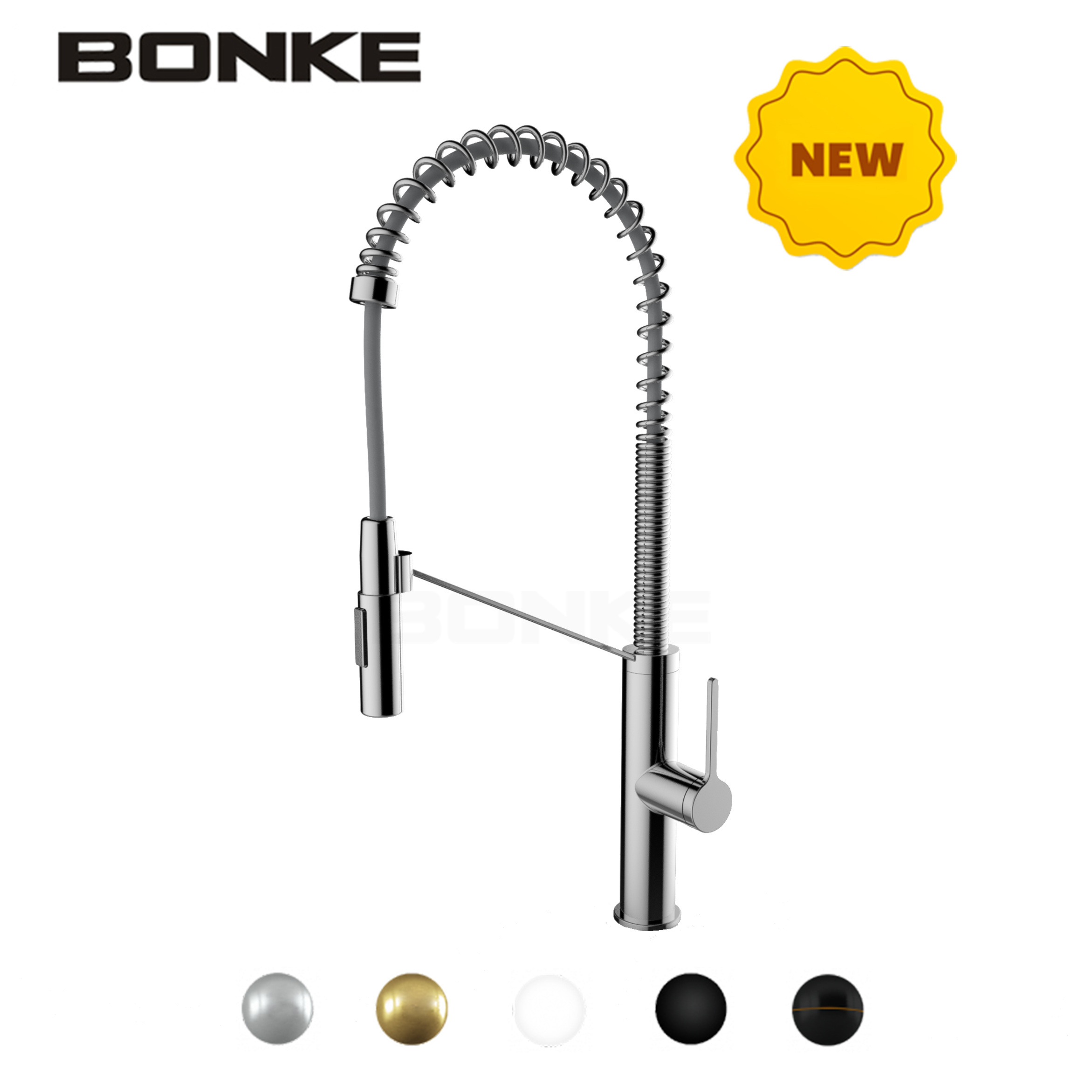 Single-Handle Bar-Prep Kitchen Sink Faucet with Pull Down Sprayer and Magnetic Docking Spray Head