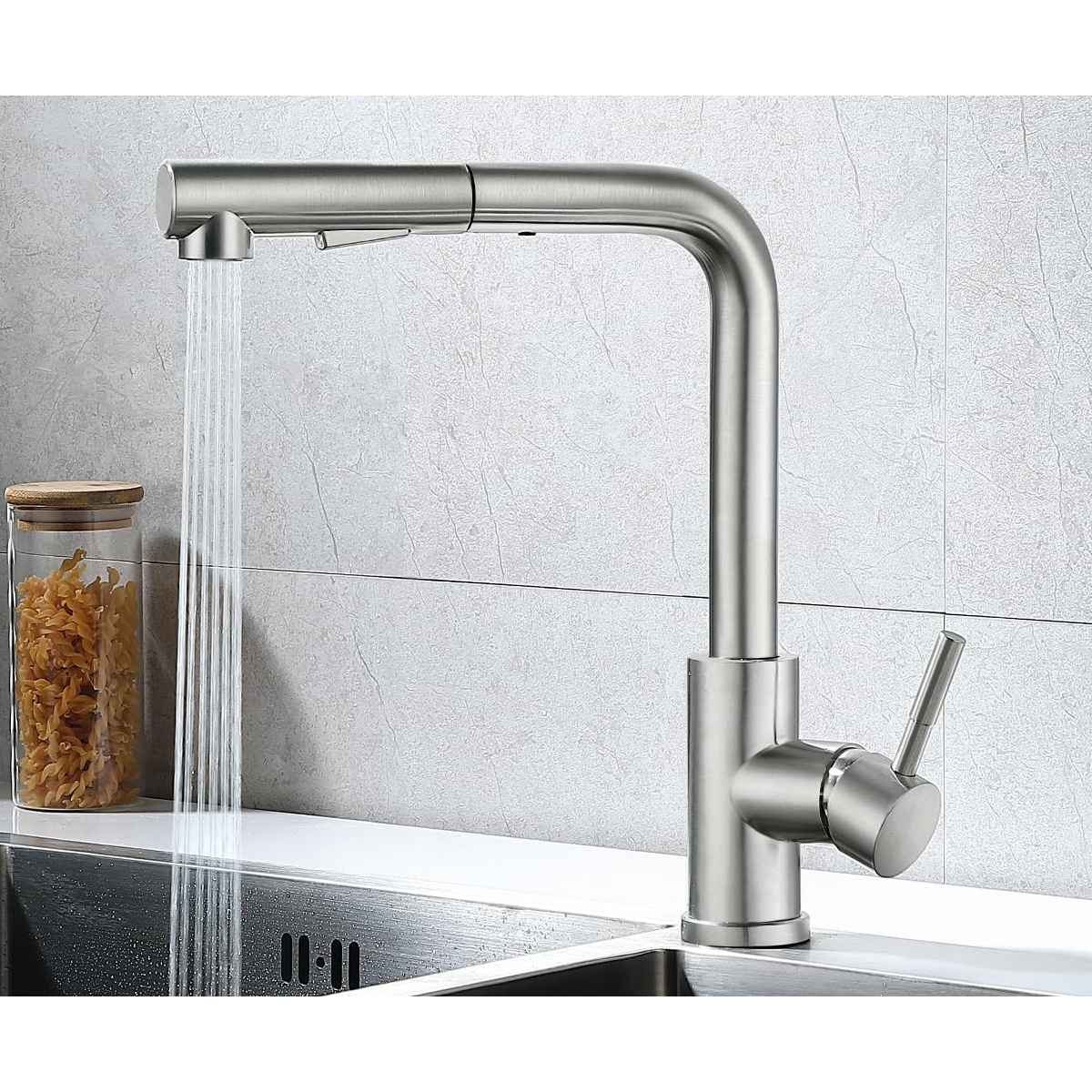 304 Stainless Steel kitchen sink faucets mixer tap