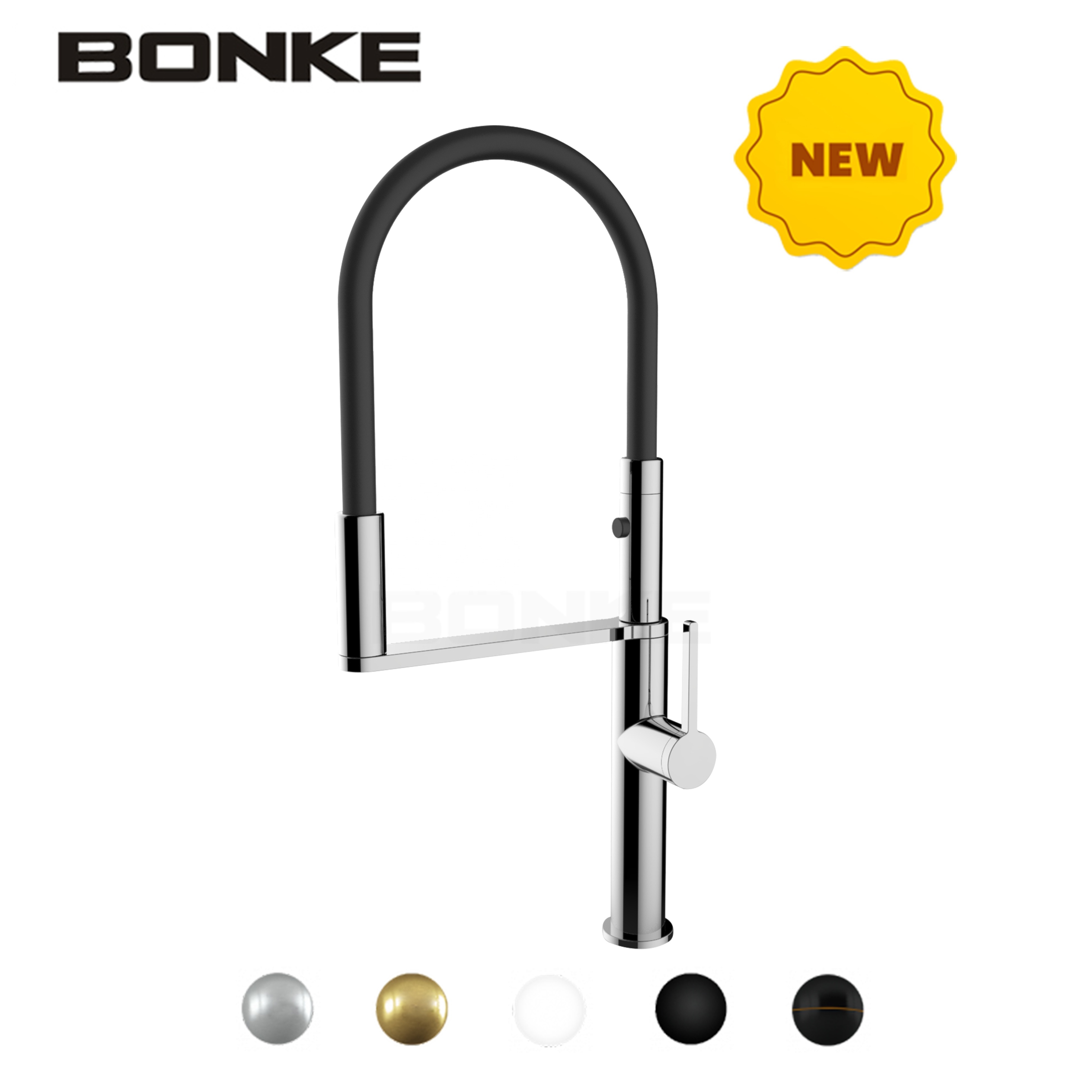 Wholesale BONKE brand kitchen sink faucet dual-function torneira cozinha sprayer water tap single lever pull out kitchen faucets