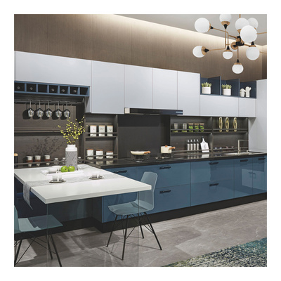 Home Furniture New Modular Kitchen Cupboards Modern Design Kitchen Stainless Steel Cabinets with Sink and Accessories