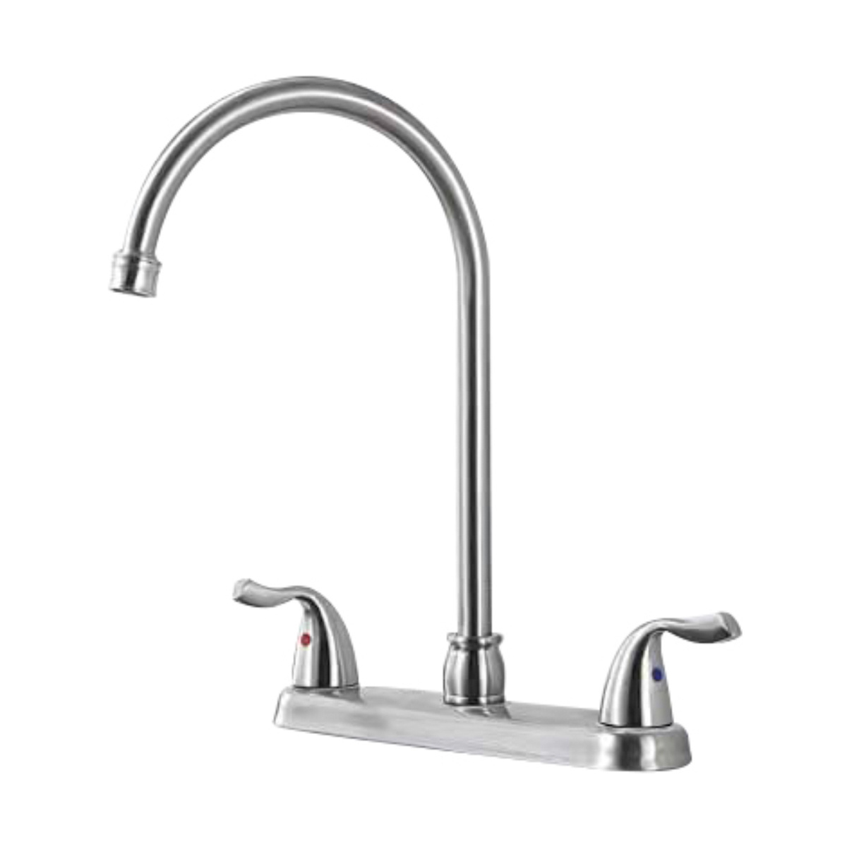 Stainless Steel Bridge Kitchen Faucet 3 Hole 2 Handle Faucet Sink Faucet Mixer Tap